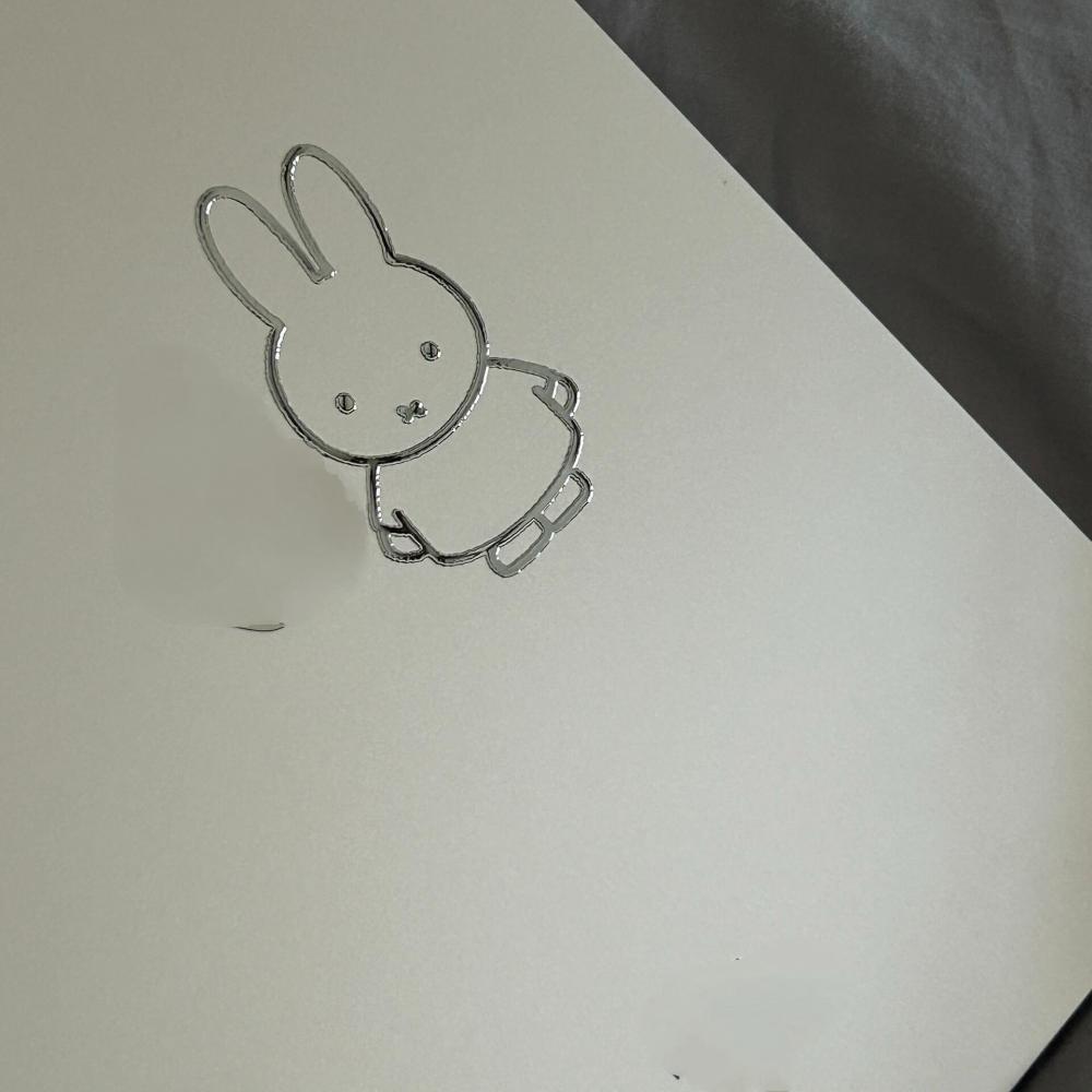Fire Tablet Accessories - Naklejki metalowe z króliczkiem Miffy, wysoka