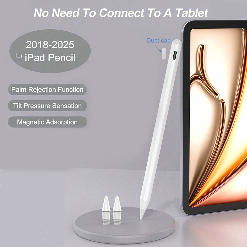 Ipad Pencil Stylus - Rysik do iPada 2018-2025 z funkcją