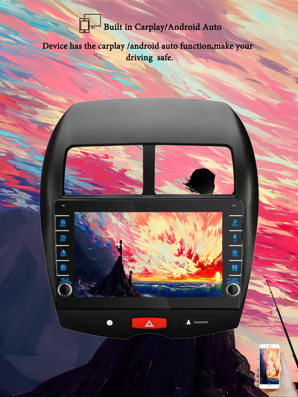 Tablet Danish Mobile & Accessories Faisalabad - 8G+128G Android 14 Dla Mitsubishi ASX