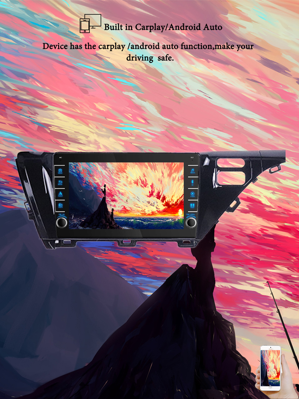 Tablet Danish Mobile & Accessories Faisalabad - 8G+128G Android 14 Radio Samochodowe do
