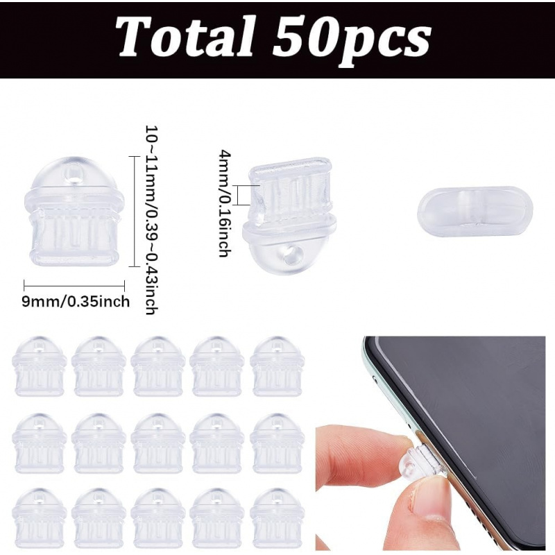 50 szt. Przezroczyste zatyczki – Tablet Cover Accessories recenzja i cena