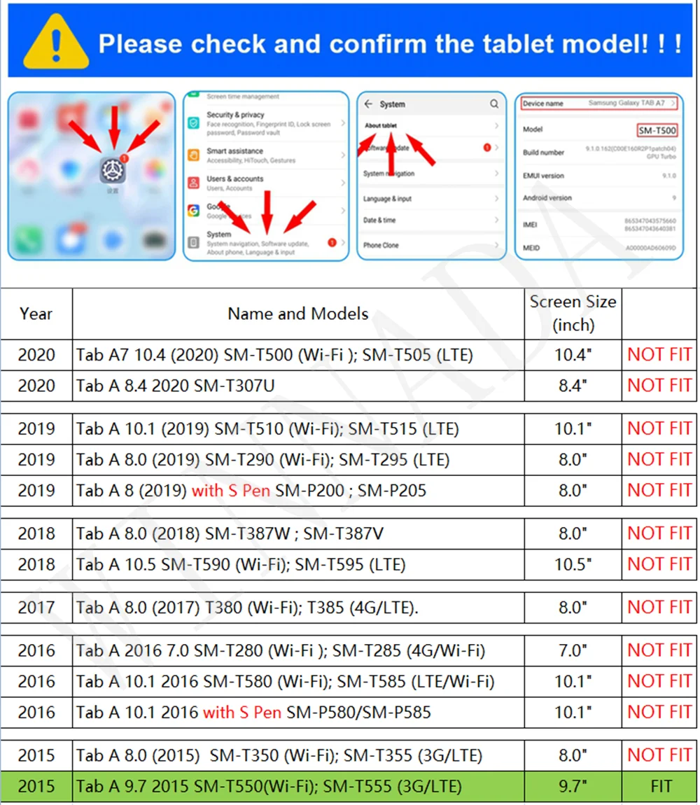 Dla Samsung Galaxy Tab A 9,7 c – Vortex Tablet Accessories recenzja i cena